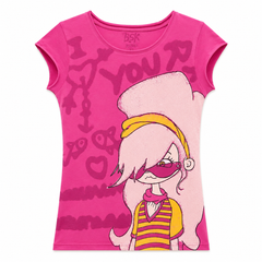 Short Sleeves Round Neck With Graphic Print T-Shirt- K-46