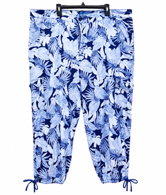 Women Printed Cargo Capri Pants Joggers - W-46