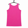 Women's Hot Pink Solid Cotton Tank Top - Scoop Neck, Sleeveless - W-66