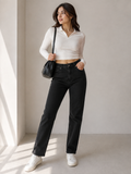 Women Stretch Skinny Jeans Mid Rise Classic 5-Pocket - W-43