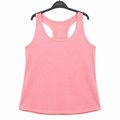 Women's Peach Pink Racerback Cotton Tank - Sleeveless - W-67