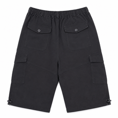 Mens Cotton Cargo Shorts Regular Fit Multi Pocket - M-118