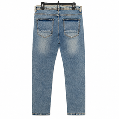 Mens Acid Wash Patchwork Ripped Jeans - M-119