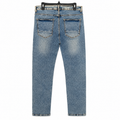 Mens Acid Wash Patchwork Ripped Jeans - M-119