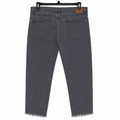 Women Skinny Jeans Mid Rise Frayed Hem - W-40