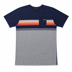 Short Sleeves Crew Round Neck With Front Chest Pocket - M-78