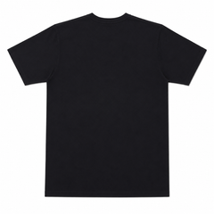 Short Sleeves Round Neck With Front Sleek Black Print Logo - M-80