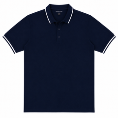 Short Sleeves Polo Collar With Three Button Placket - M-88