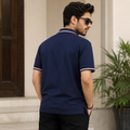 Short Sleeves Polo Collar With Three Button Placket - M-88