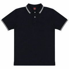 Short Sleeves Polo Collar With Three Button Placket - M-89