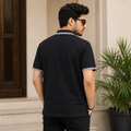 Short Sleeves Polo Collar With Three Button Placket - M-89