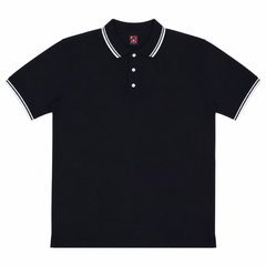 Short Sleeves Polo Collar With Three Button Placket - M-91