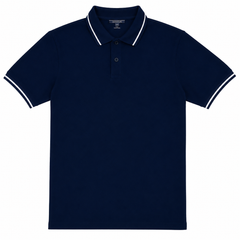 Short Sleeves Polo Collar With Three Button Placket - M-93