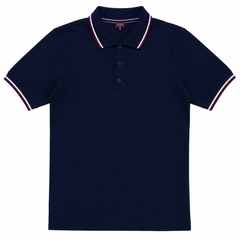Short Sleeves Polo Collar With Three Button Placket - M-94