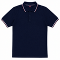 Short Sleeves Polo Collar With Three Button Placket - M-94