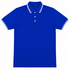 Short Sleeves Polo Collar With Three Button Placket - M-95