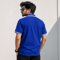 Short Sleeves Polo Collar With Three Button Placket - M-96