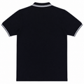 Short Sleeves Polo Collar With Front Embroidery Three Button Placket - M-105