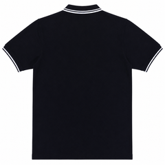 Short Sleeves Polo Collar With Three Button Placket - M-97