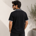 Short Sleeves Polo Collar With Three Button Placket - M-97