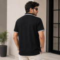 Short Sleeves Polo Collar With Three Button Placket - M-99
