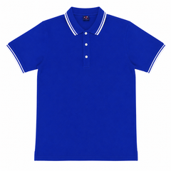 Short Sleeves Polo Collar With Three Button Placket - M-109