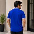 Short Sleeves Polo Collar With Three Button Placket - M-100
