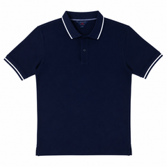 Short Sleeves Polo Collar With Three Button Placket - M-110