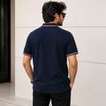 Short Sleeves Polo Collar With Three Button Placket - M-106
