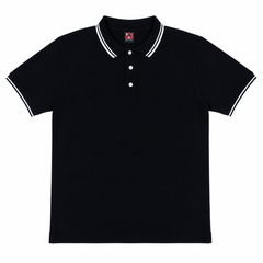 Short Sleeves Polo Collar With Three Button Placket - M-108
