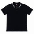 Short Sleeves Polo Collar With Three Button Placket - M-108