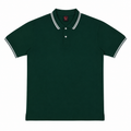 Short Sleeves Polo Collar With Three Button Placket - M-111