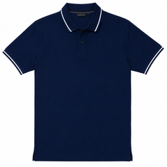 Short Sleeves Polo Collar With Two Button Placket - M-81