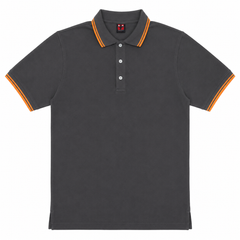 Short Sleeves Polo Collar With Three Button Placket - M-83