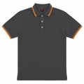 Short Sleeves Polo Collar With Three Button Placket - M-83