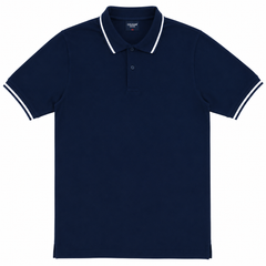 Short Sleeves Polo Collar With Three Button Placket - M-84