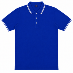 Short Sleeves Polo Collar With Three Button Placket - M-85