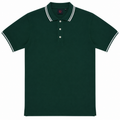 Short Sleeves Polo Collar With Three Button Placket - M-87
