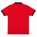 Short Sleeves Polo Collar With Three Button Placket - M-86