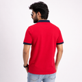 Short Sleeves Polo Collar With Three Button Placket - M-86