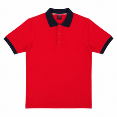 Short Sleeves Polo Collar With Three Button Placket - M-103