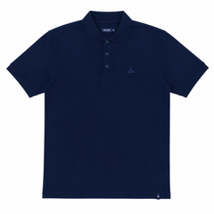 Short Sleeves Polo Collar With Front Embroidery Three Button Placket - M-104