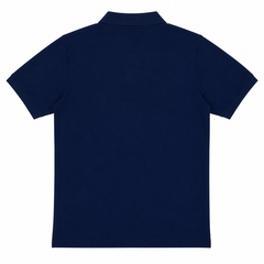 Short Sleeves Polo Collar With Front Embroidery Three Button Placket - M-104