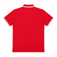 Short Sleeves Polo Collar With Three Button Placket - M-107