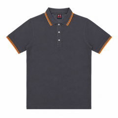 Short Sleeves Polo Collar With Three Button Placket - M-112