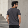 Short Sleeves Polo Collar With Three Button Placket - M-112