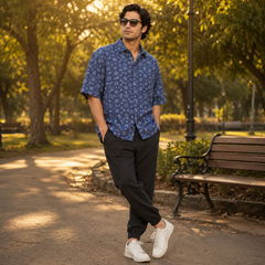 Short Sleeves Collar Shirt With two Front Pocket