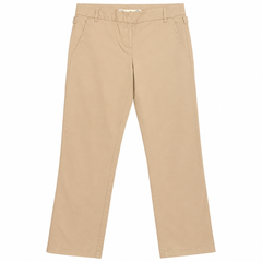 Straight Fit Chino Pants With Back Pocket - W-130