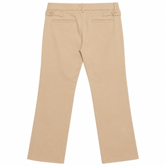 Straight Fit Chino Pants With Back Pocket - W-130