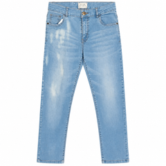 Light Wash Slim Fit Skiny Jeans With Multi pocket - W-133